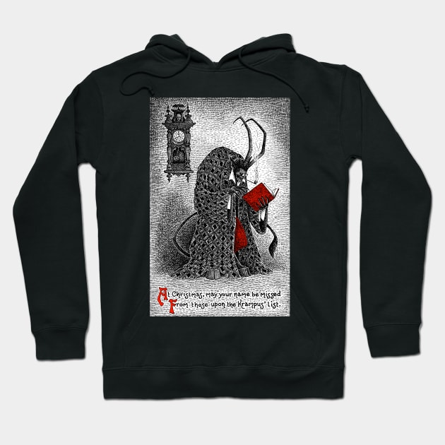 The Krampus' List Hoodie by Haunted Nonsense